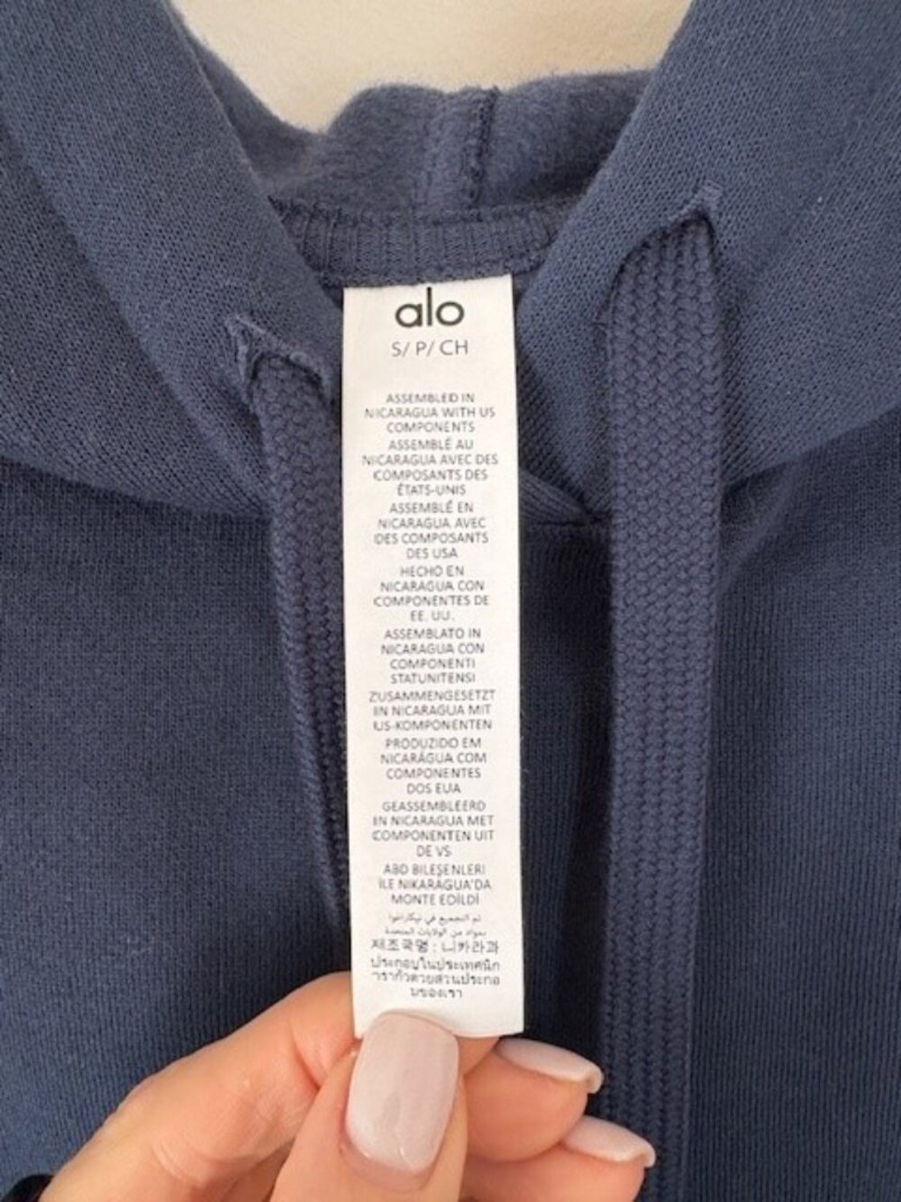 Alo Accolade Hoodie Navy - Picture 5 of 6